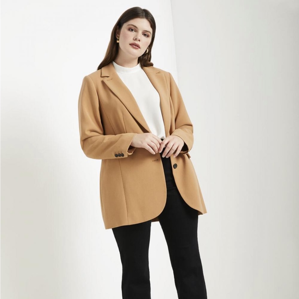 Tan Oversized blazer